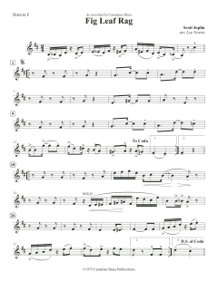 Fig Leaf Rag - F Horn von Canadian Brass Quintet (Download) 