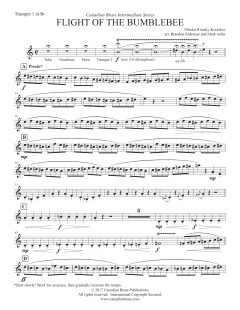 Flight Of The Bumblebee (Intermediate) von Canadian Brass Quintet (Download) 