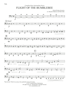 Flight Of The Bumblebee (Intermediate) von Canadian Brass Quintet (Download) 