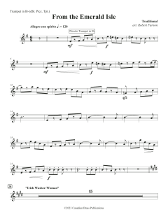 From The Emerald Isle - Bb Trumpet 1 / Piccolo Tpt. von Canadian Brass Quintet (Download) 