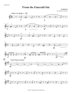 From The Emerald Isle - F Horn von Canadian Brass Quintet (Download) 