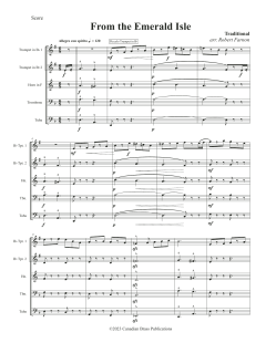 From The Emerald Isle - Full Score von Canadian Brass Quintet (Download) 