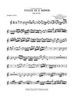Fugue in G minor - Bb Trumpet 1 von Canadian Brass Quintet (Download) 