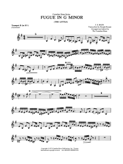 Fugue in G minor - Eb Trumpet von Canadian Brass Quintet (Download) 