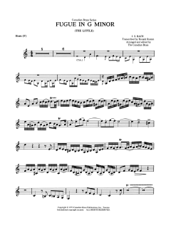 Fugue in G minor - Horn in F von Canadian Brass Quintet (Download) 