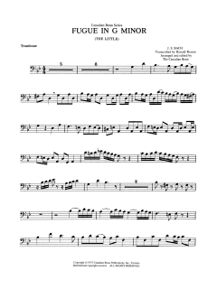 Fugue in G minor - Trombone (B.C.) von Canadian Brass Quintet (Download) 