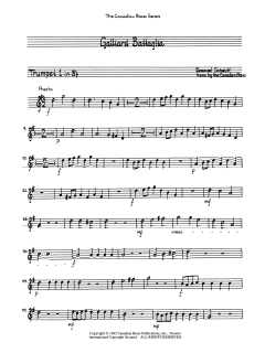 Galliard Battaglia - Bb Trumpet 1 von Canadian Brass Quintet (Download) 
