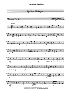Galliard Battaglia - Bb Trumpet 2 von Canadian Brass Quintet (Download) 