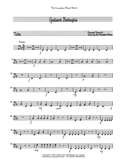 Galliard Battaglia - Tuba von Canadian Brass Quintet (Download) 