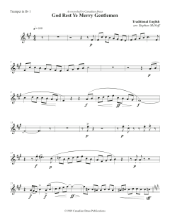 God Rest Ye Merry Gentlemen - Bb Trumpet 1 von Canadian Brass Quintet (Download) 