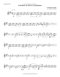 God Rest Ye Merry Gentlemen - Bb Trumpet 2 von Canadian Brass Quintet (Download) 