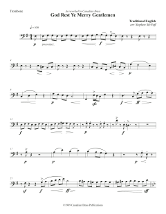 God Rest Ye Merry Gentlemen - Trombone von Canadian Brass Quintet (Download) 