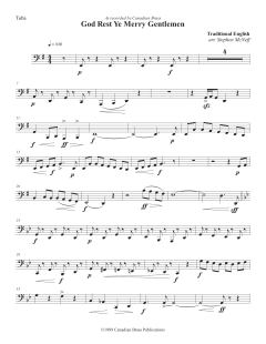 God Rest Ye Merry Gentlemen - Tuba von Canadian Brass Quintet (Download) 