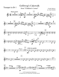 Golliwog's Cakewalk - Bb Trumpet 1 von Canadian Brass Quintet (Download) 