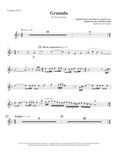 Granada - Bb Trumpet 1 von Canadian Brass Quintet (Download) 