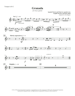 Granada - Bb Trumpet 2 von Canadian Brass Quintet (Download) 