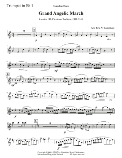 Grand Angelic March - Bb Trumpet 1 von Canadian Brass Quintet (Download) 