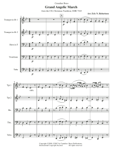 Grand Angelic March - Full Score von Canadian Brass Quintet (Download) 