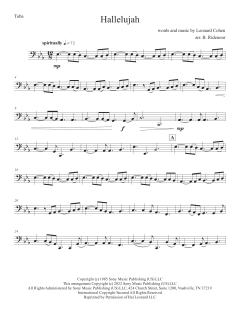 Hallelujah - Tuba von Canadian Brass Quintet (Download) 