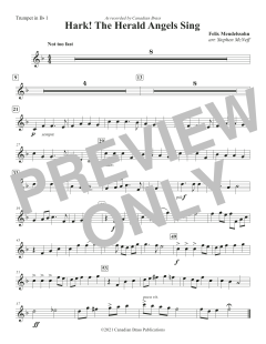 Hark! The Herald Angels Sing - Bb Trumpet 1 von Canadian Brass Quintet (Download) 