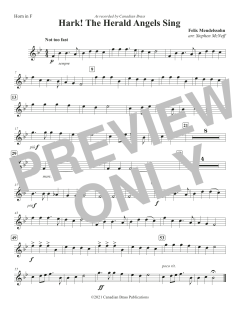 Hark! The Herald Angels Sing - F Horn von Canadian Brass Quintet (Download) 