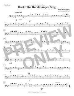 Hark! The Herald Angels Sing - Trombone von Canadian Brass Quintet (Download) 