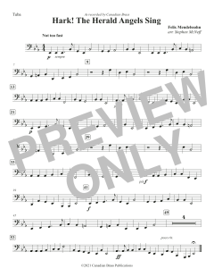 Hark! The Herald Angels Sing - Tuba von Canadian Brass Quintet (Download) 