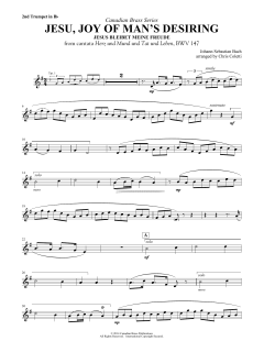 Jesu, Joy of Man's Desiring - Bb Trumpet 2 von Canadian Brass Quintet (Download) 