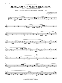 Jesu, Joy of Man's Desiring - F Horn von Canadian Brass Quintet (Download) 