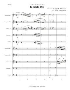 Jubilate Deo von Canadian Brass Quintet (Download) 