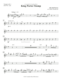 King Porter Stomp - Bb Trumpet 1 / Piccolo Tpt. von Canadian Brass Quintet (Download) 