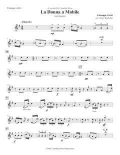 La Donna e Mobile - Bb Trumpet 1 von Canadian Brass Quintet (Download) 