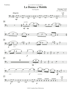 La Donna e Mobile - Trombone von Canadian Brass Quintet (Download) 