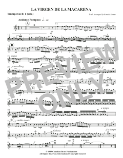 La Virgen De La Macarena - Solo Bb Trumpet 1 von Canadian Brass Quintet (Download) 