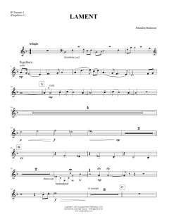 Lament - Bb Trumpet 1 von Canadian Brass Quintet (Download) 