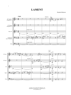Lament - Full Score von Canadian Brass Quintet (Download) 