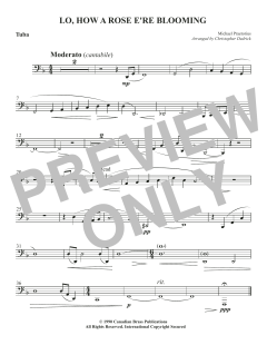 Lo, How A Rose E're Blooming - Tuba von Canadian Brass Quintet (Download) 