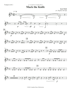 Mack The Knife - Bb Trumpet 2 von Canadian Brass Quintet (Download) 
