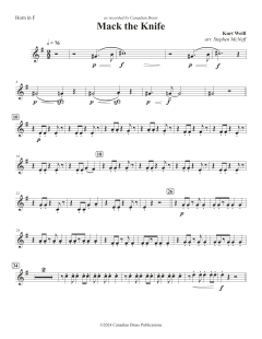 Mack The Knife - F Horn von Canadian Brass Quintet (Download) 