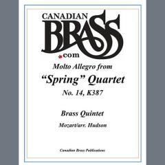 Molto Allegro from Spring Quartet, No. 14, K 387 - Tuba von Canadian Brass Quintet (Download) 