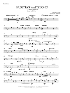 Musetta's Waltz - Trombone von Canadian Brass Quintet (Download) 