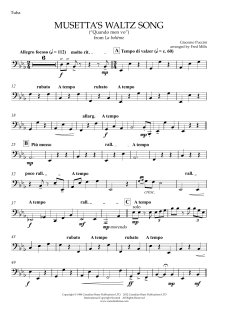 Musetta's Waltz - Tuba von Canadian Brass Quintet (Download) 
