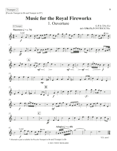 Music for the Royal Fireworks - Bb Trumpet 2 von Canadian Brass Quintet (Download) 