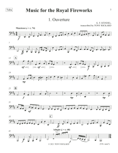 Music for the Royal Fireworks - Tuba von Canadian Brass Quintet (Download) 