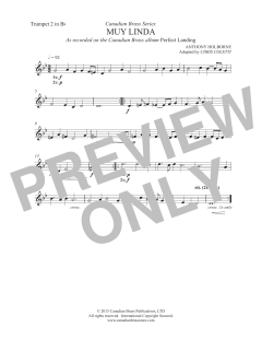 Muy Linda - Bb Trumpet 2 von Canadian Brass Quintet (Download) 