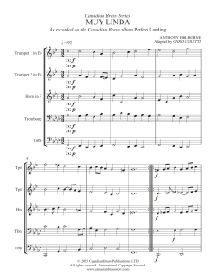 Muy Linda - Full Score von Canadian Brass Quintet (Download) 