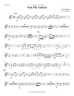 Non più andrai - F Horn von Canadian Brass Quintet (Download) 