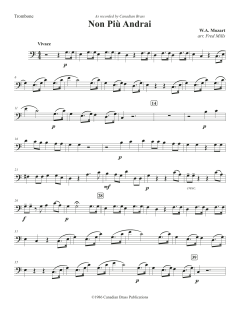 Non più andrai - Trombone von Canadian Brass Quintet (Download) 