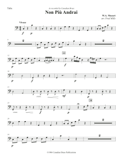 Non più andrai - Tuba von Canadian Brass Quintet (Download) 