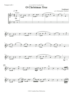 O Christmas Tree - Bb Trumpet 1 von Canadian Brass Quintet (Download) 